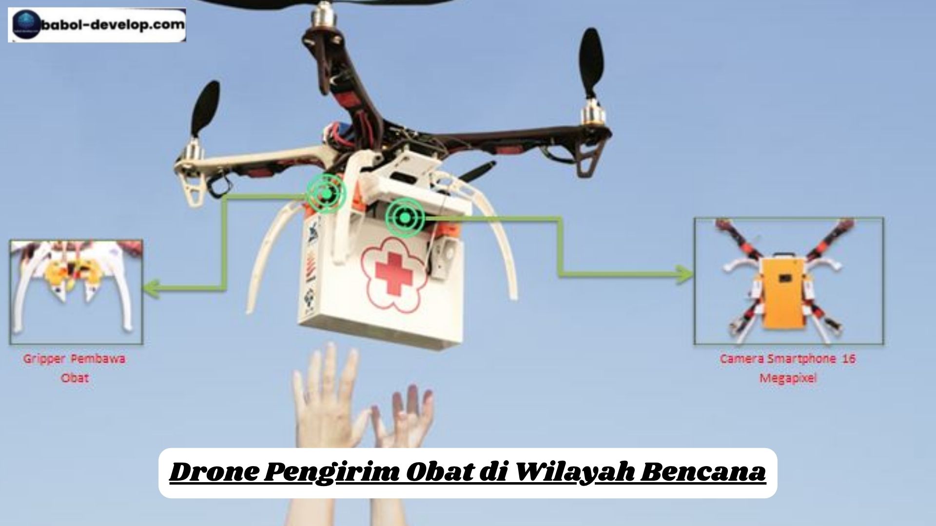 Drone Pengirim Obat di Wilayah Bencana