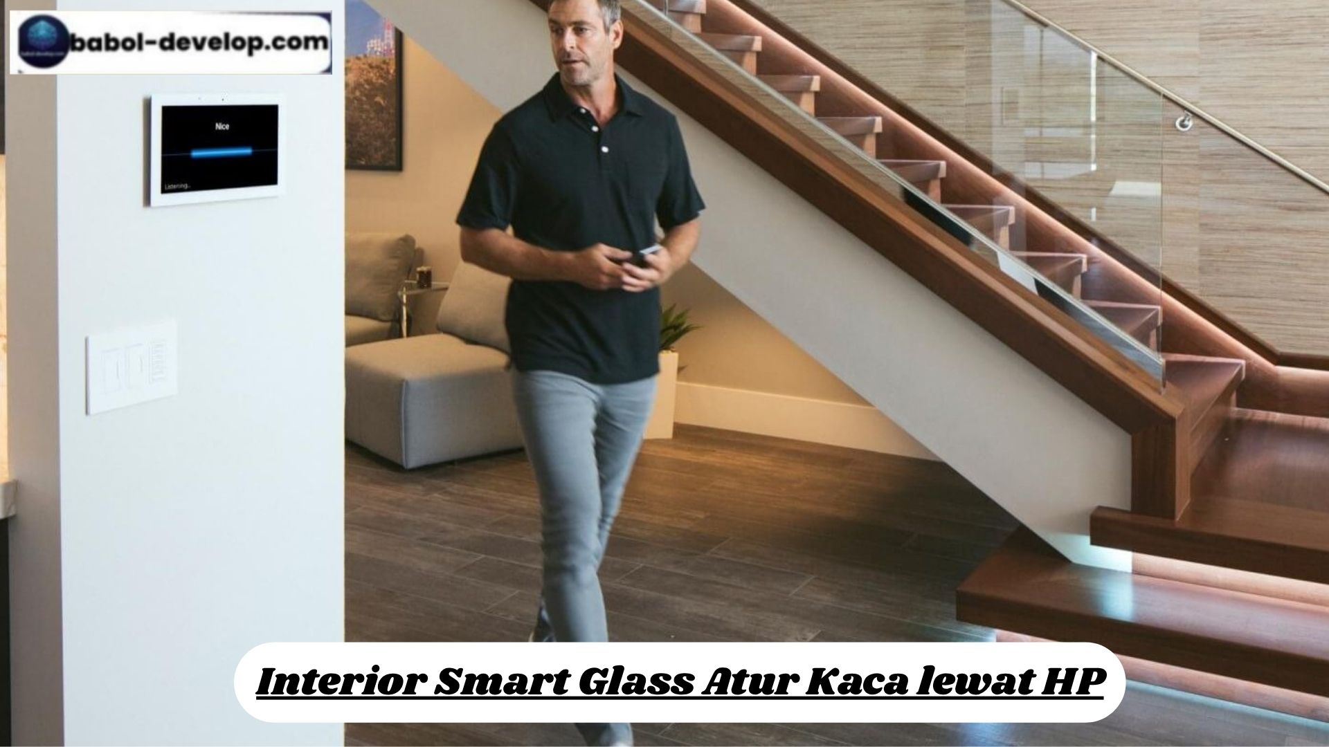 Interior Smart Glass Atur Kaca lewat HP